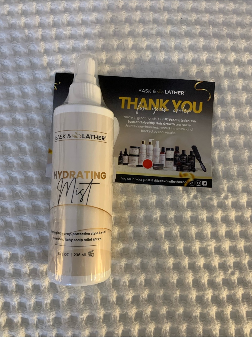 Bask & Lather Hydrating Mist NWT